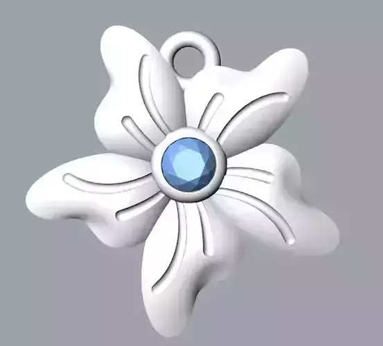 Pendant flower from our Spiritua 3D model