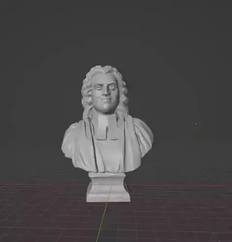 Carl Linne Bust 3D print model