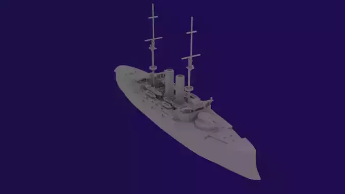 IJN Mikasa 3D print model