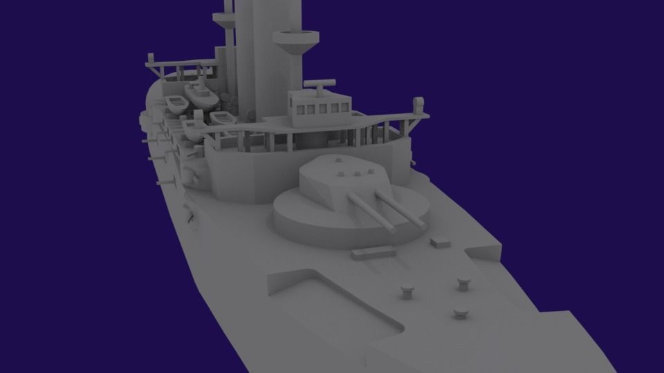 IJN Mikasa 3D print model_4