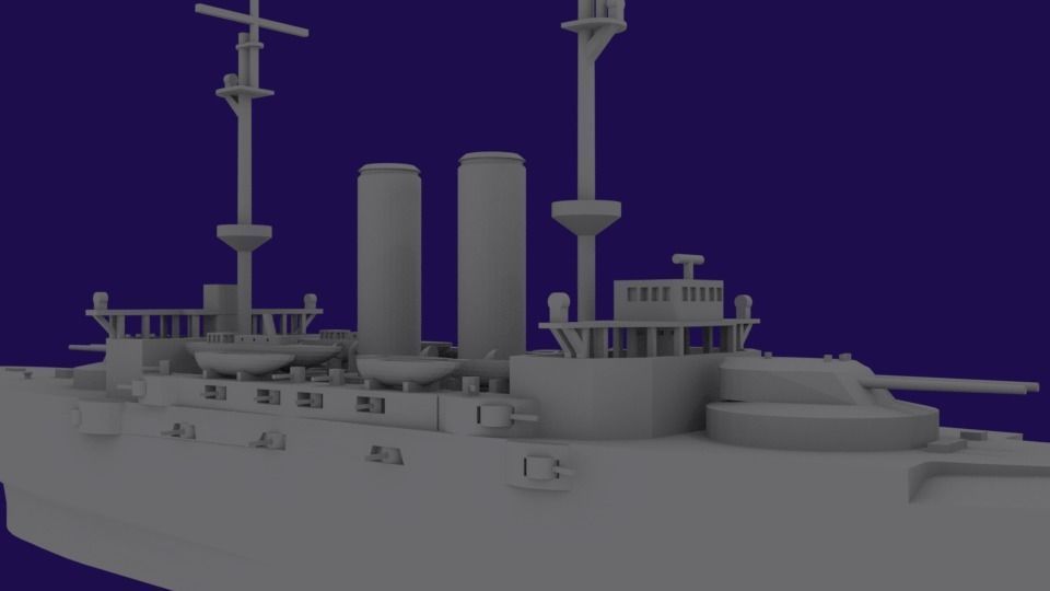 IJN Mikasa 3D print model_5