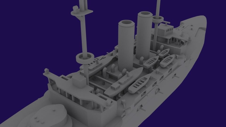 IJN Mikasa 3D print model_6