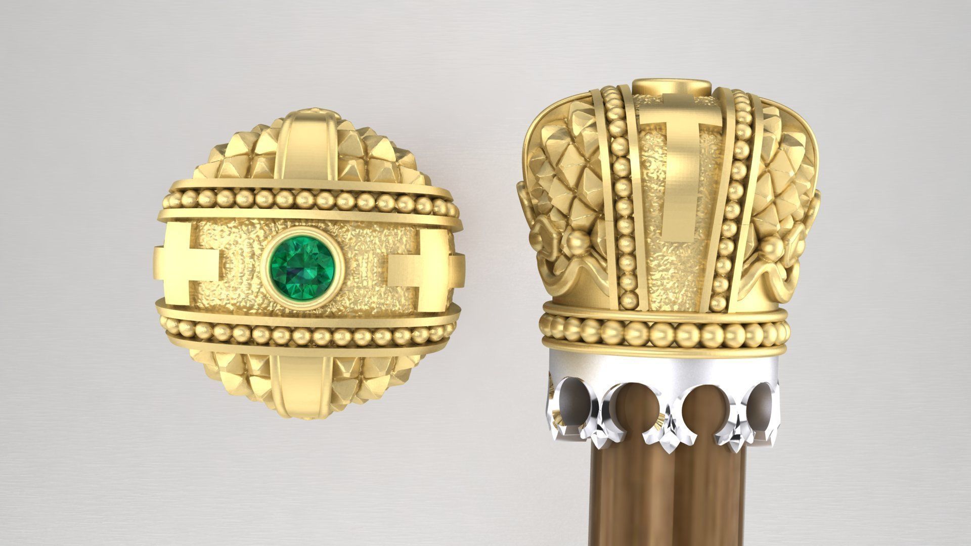 Stick Cap Queen 3D print model_1