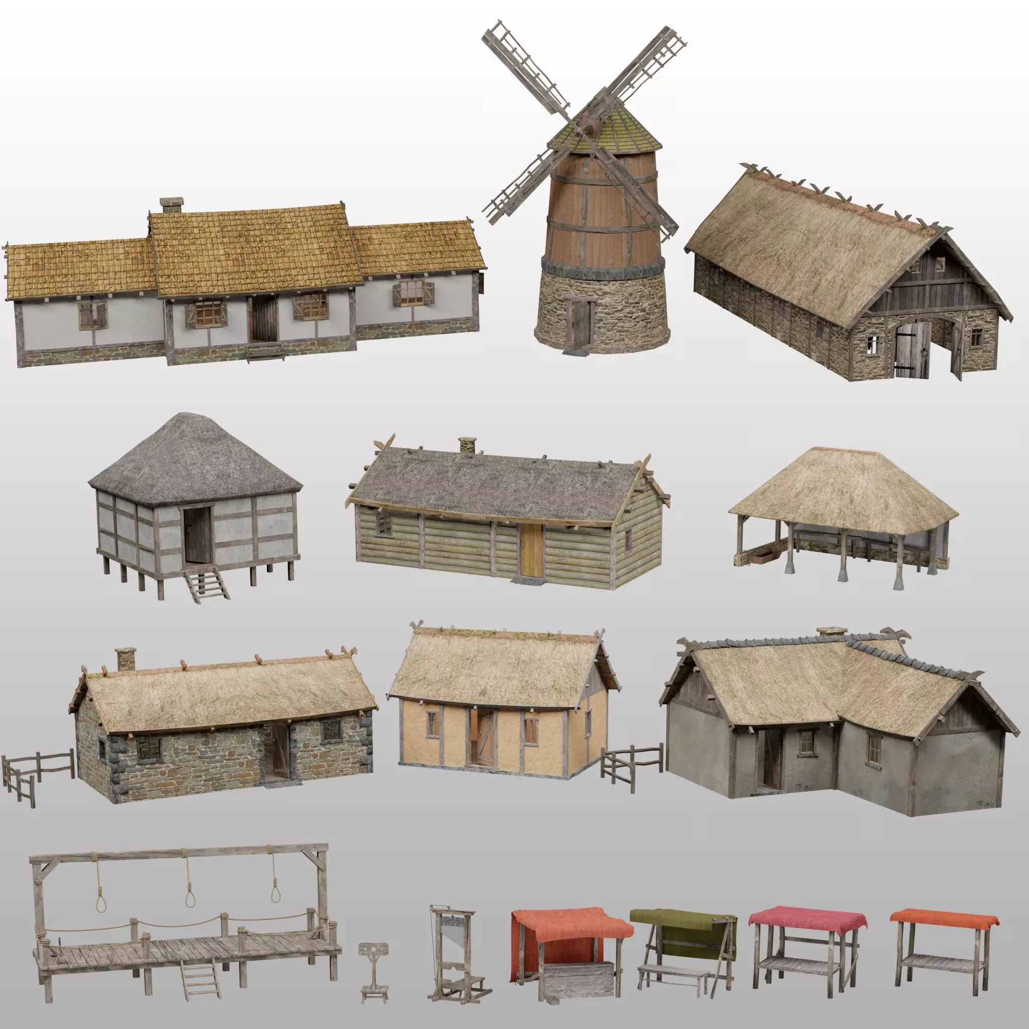 Medieval Pack 3D Model Collection_0