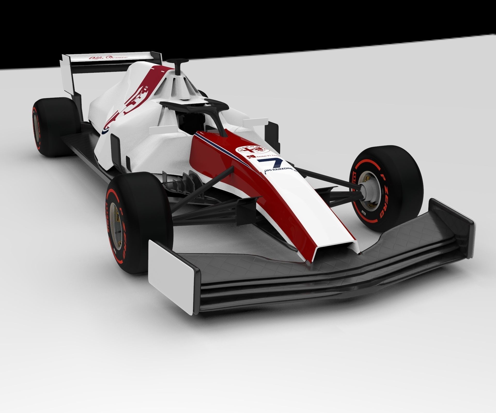 Alfa Romeo Racing C39  Formula 1 3D model_1