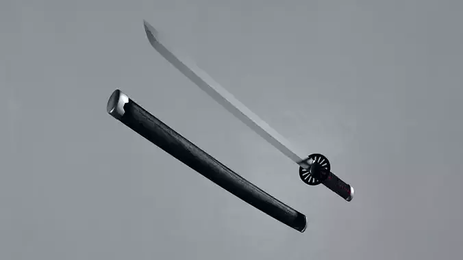 Tanjiro Nichirin Blade 3D model
