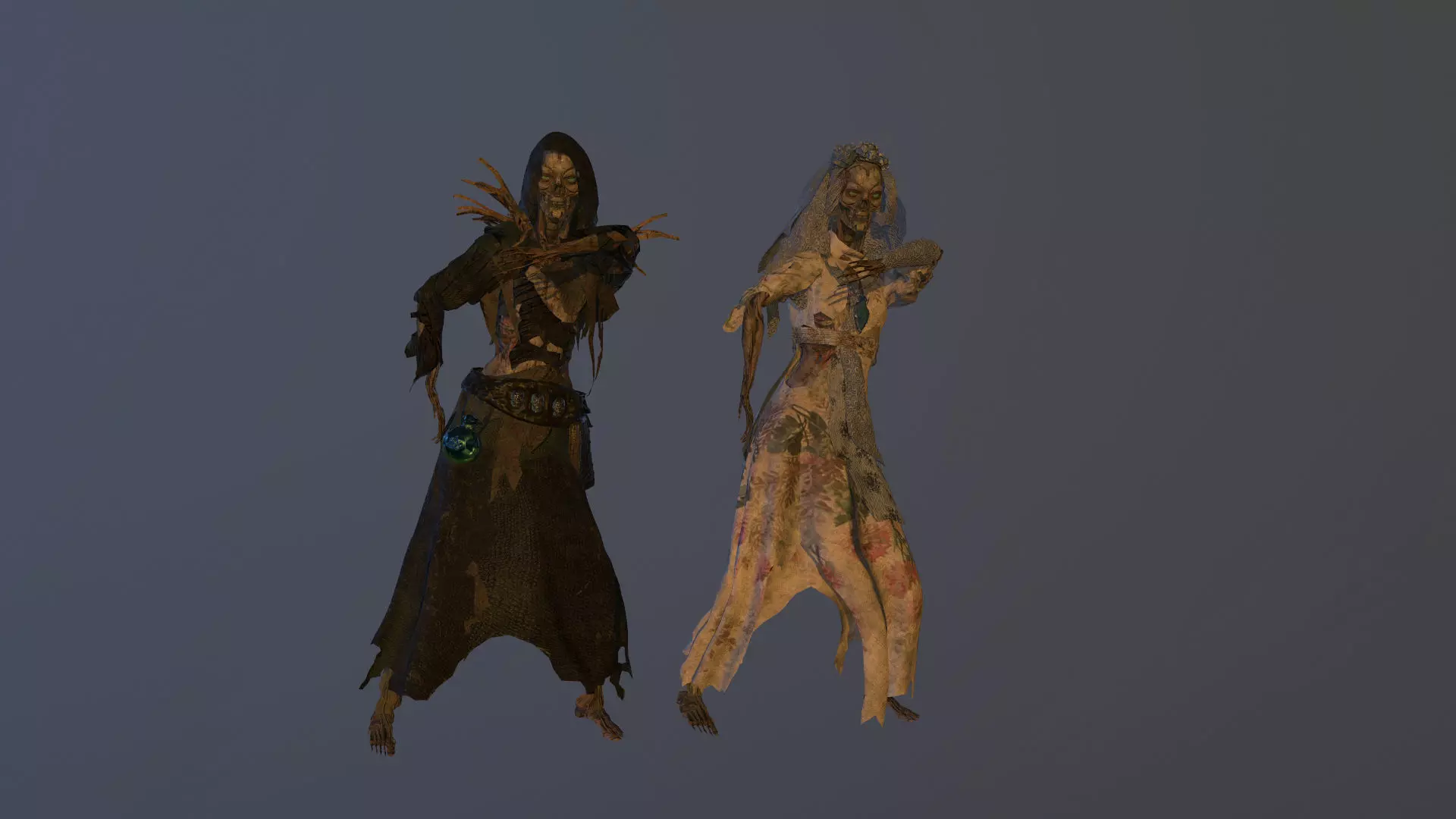 Monster Undead Lich Low-poly 3D model