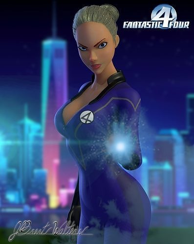 The Invisible Woman Model 3D model