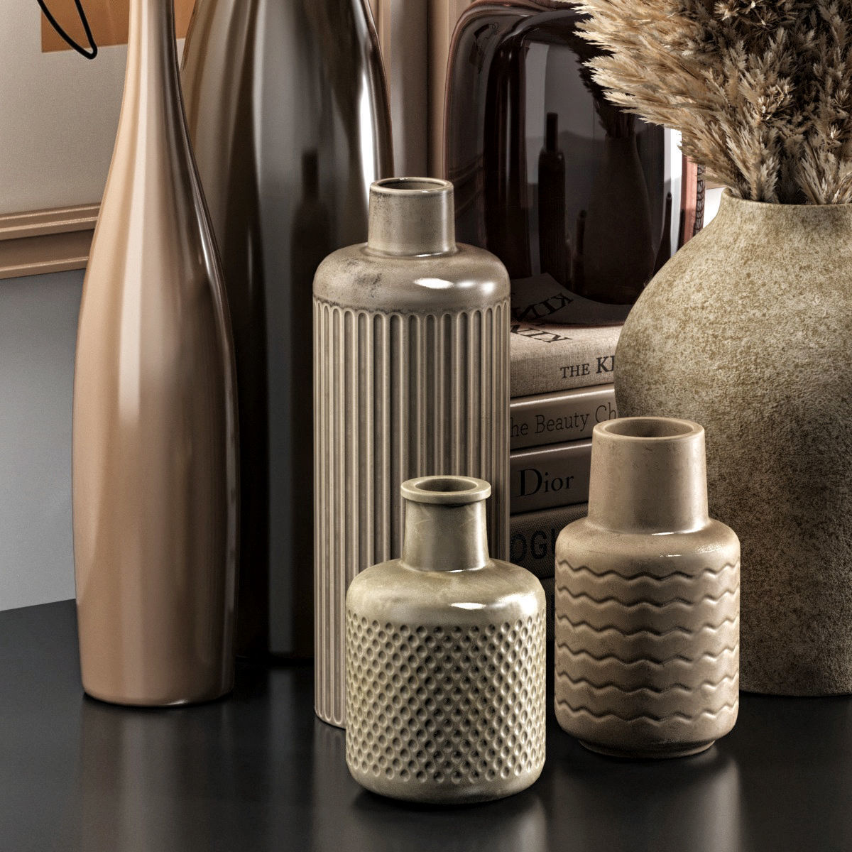 Decor set 15 Low-poly 3D model_1