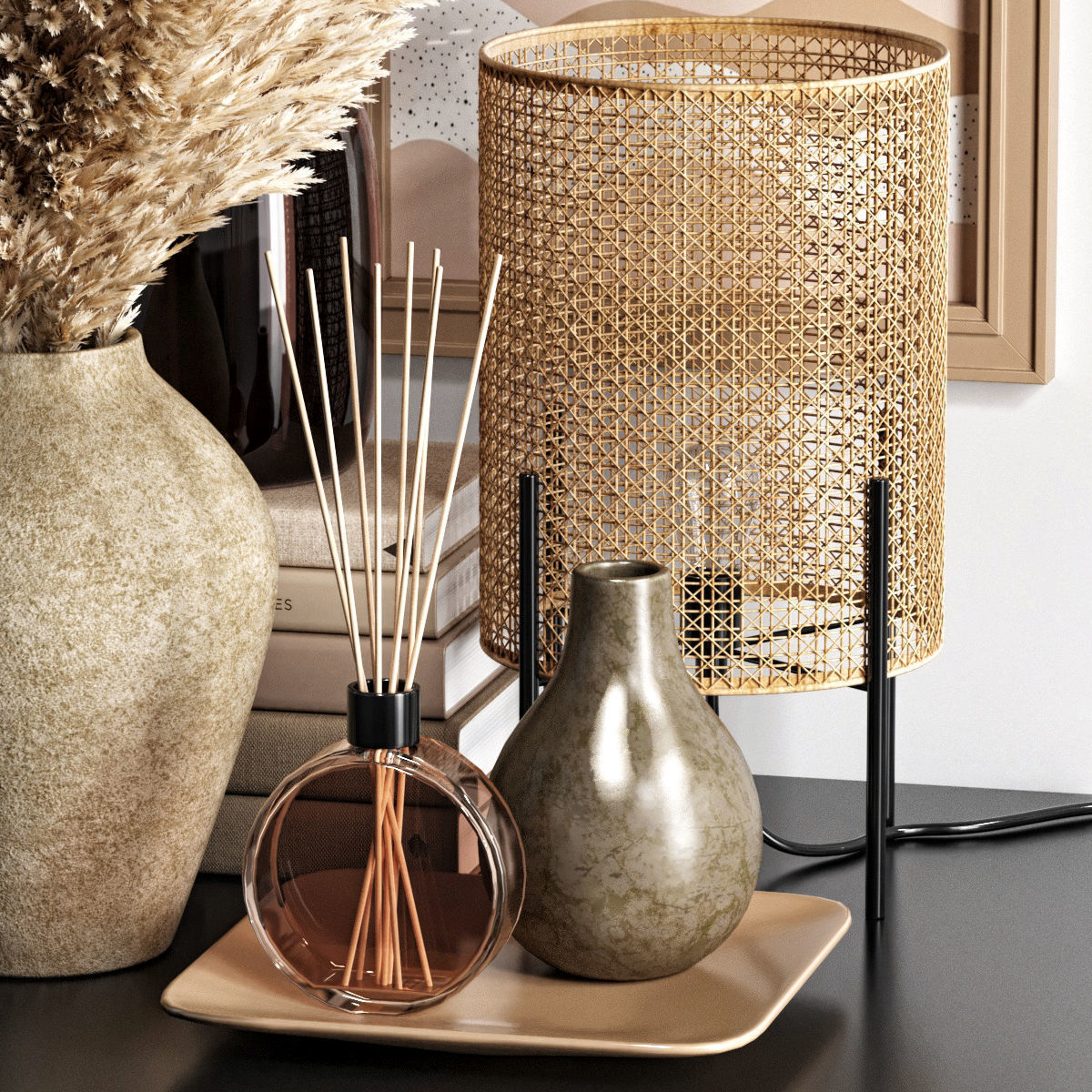 Decor set 15 Low-poly 3D model_2