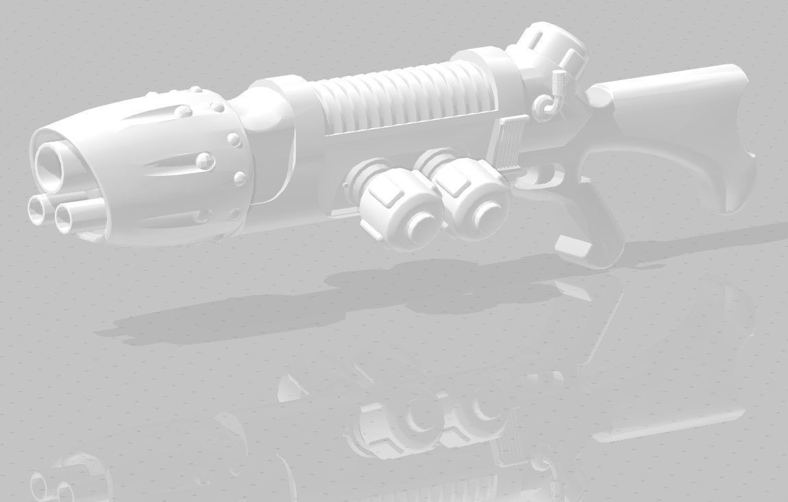 Guns for Necromunda 3D print model_9