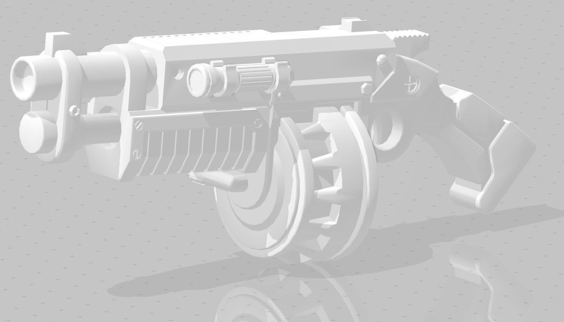 Guns for Necromunda 3D print model_0