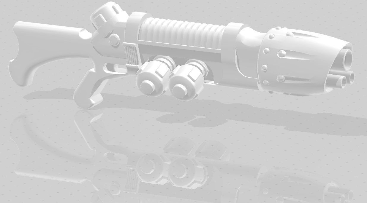 Guns for Necromunda 3D print model_8