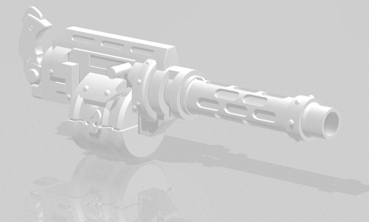 Guns for Necromunda 3D print model_3