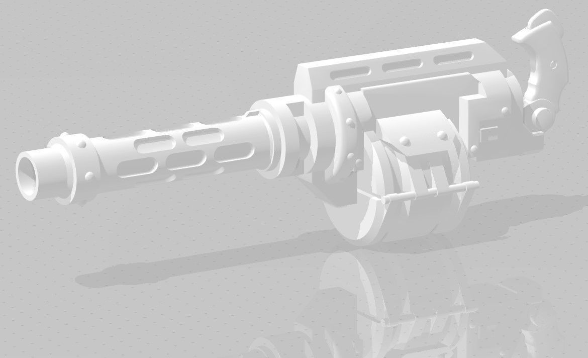 Guns for Necromunda 3D print model_2