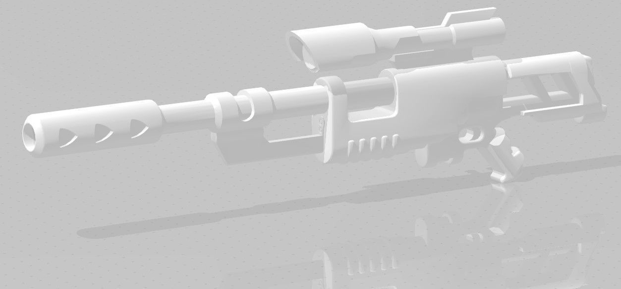 Guns for Necromunda 3D print model_7