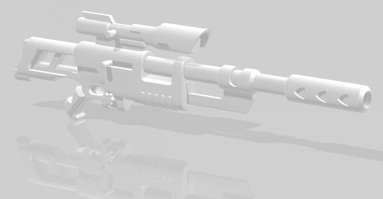 Guns for Necromunda 3D print model_6