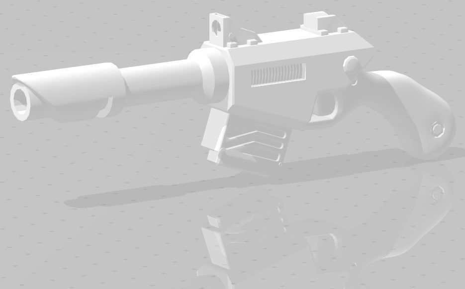 Guns for Necromunda 3D print model_5