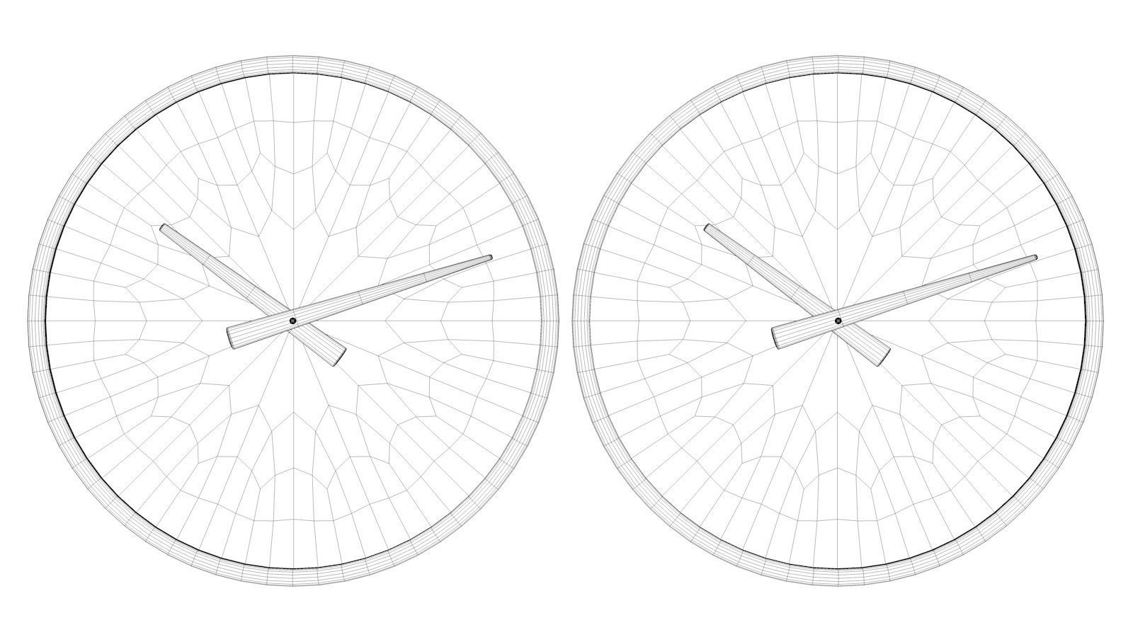 Kriptonite Wall Clock  Low-poly 3D model_8