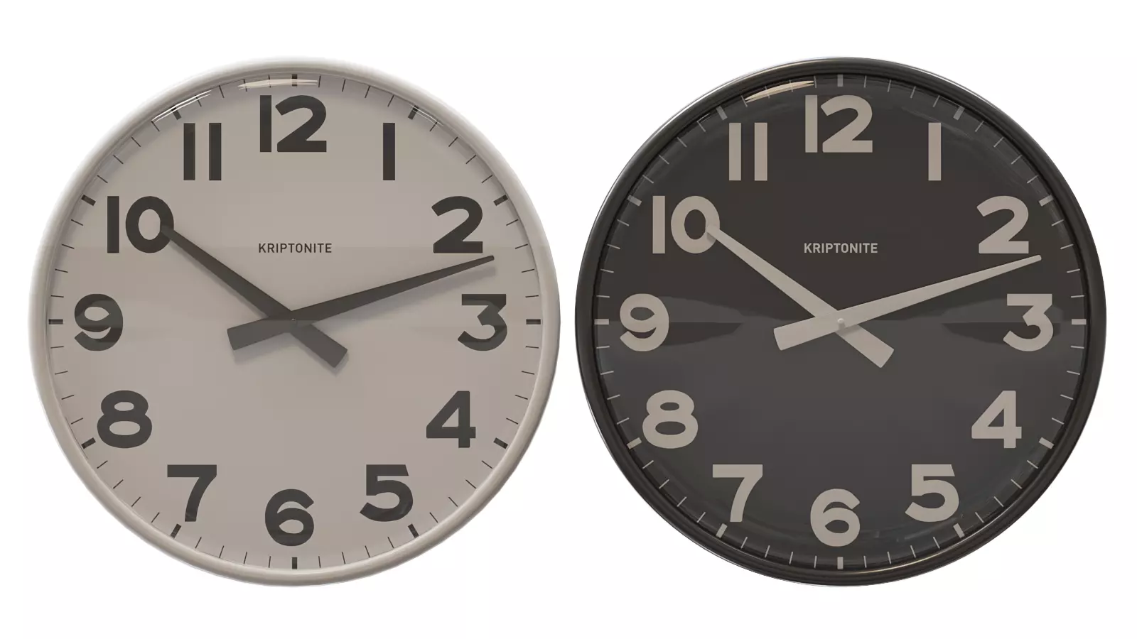 Kriptonite Wall Clock  Low-poly 3D model_0