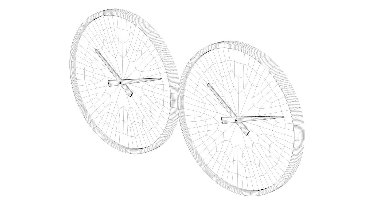 Kriptonite Wall Clock  Low-poly 3D model_9