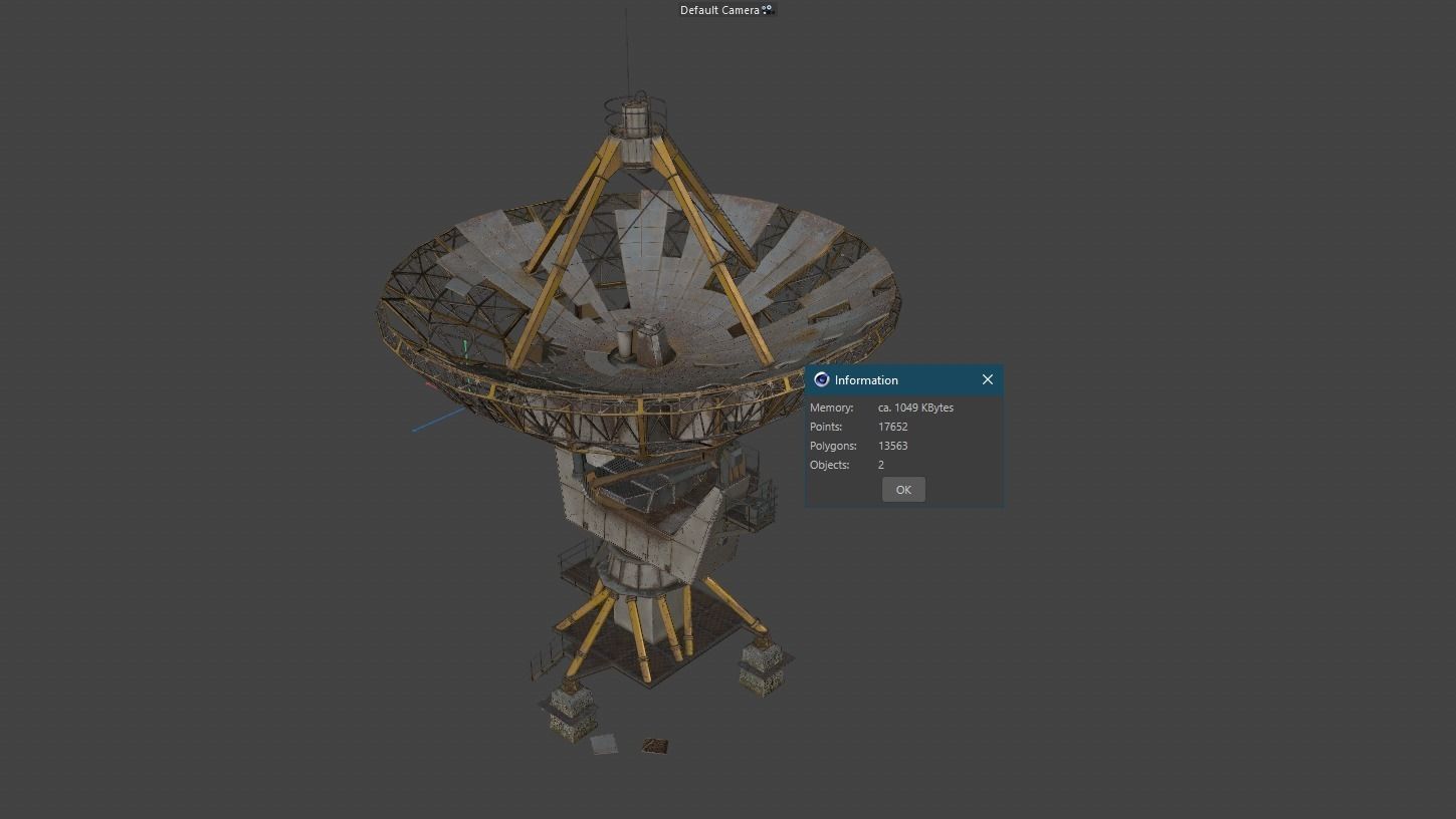 Locator Satellite dish 3D model CGTrader