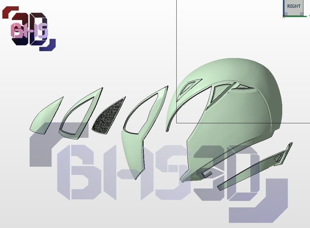 Spiderman helmet 3D print model_8