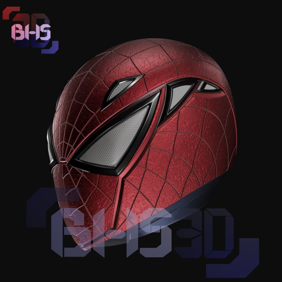 Spiderman helmet 3D print model_1