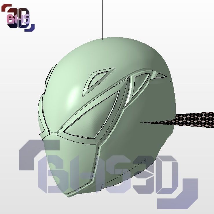 Spiderman helmet 3D print model_6