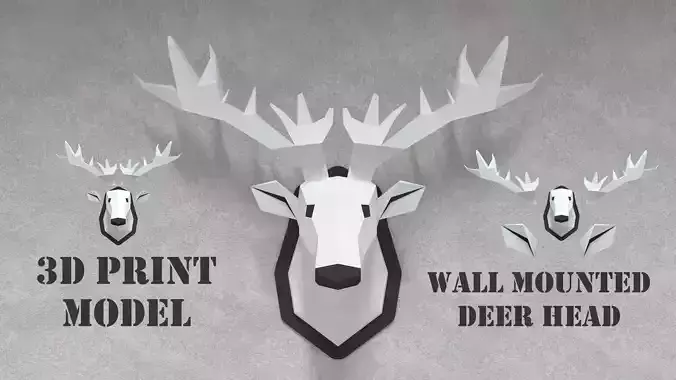 WALL MOUNTED DEER HEAD