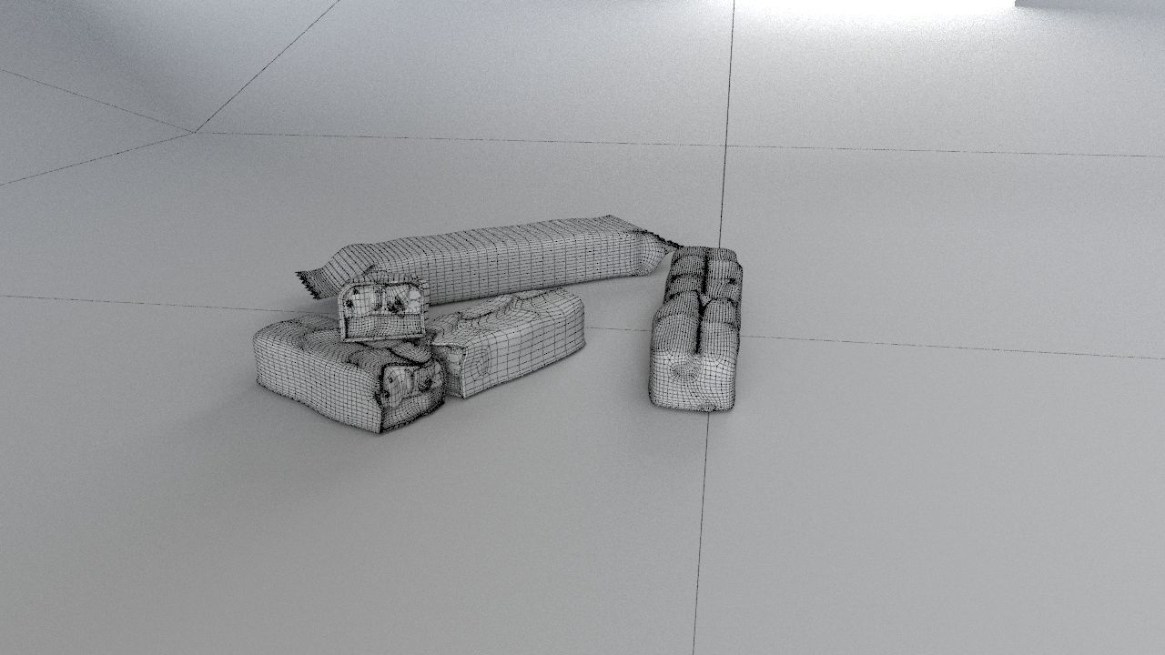 Snickers chocolate with nuts 3D model 3D model_53