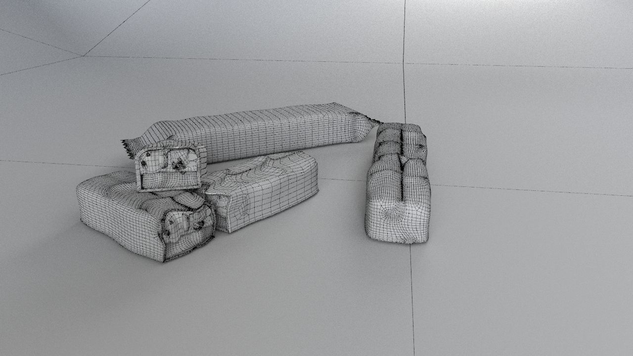 Snickers chocolate with nuts 3D model 3D model_47