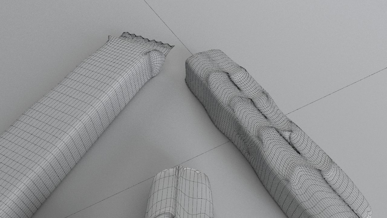 Snickers chocolate with nuts 3D model 3D model_36