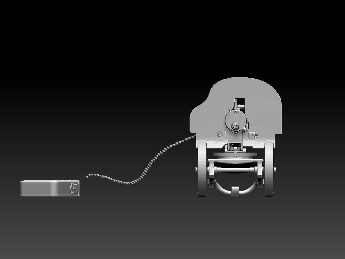 Maxim machine gun 3D print model_33