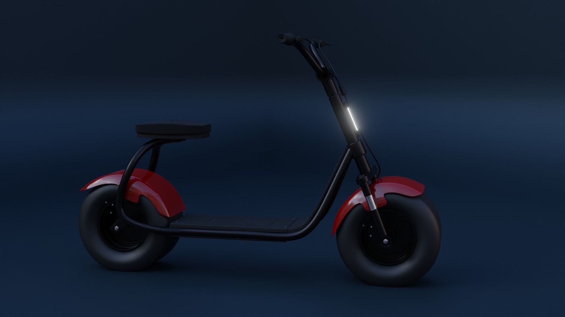 Electrical Scooter 3D model_3
