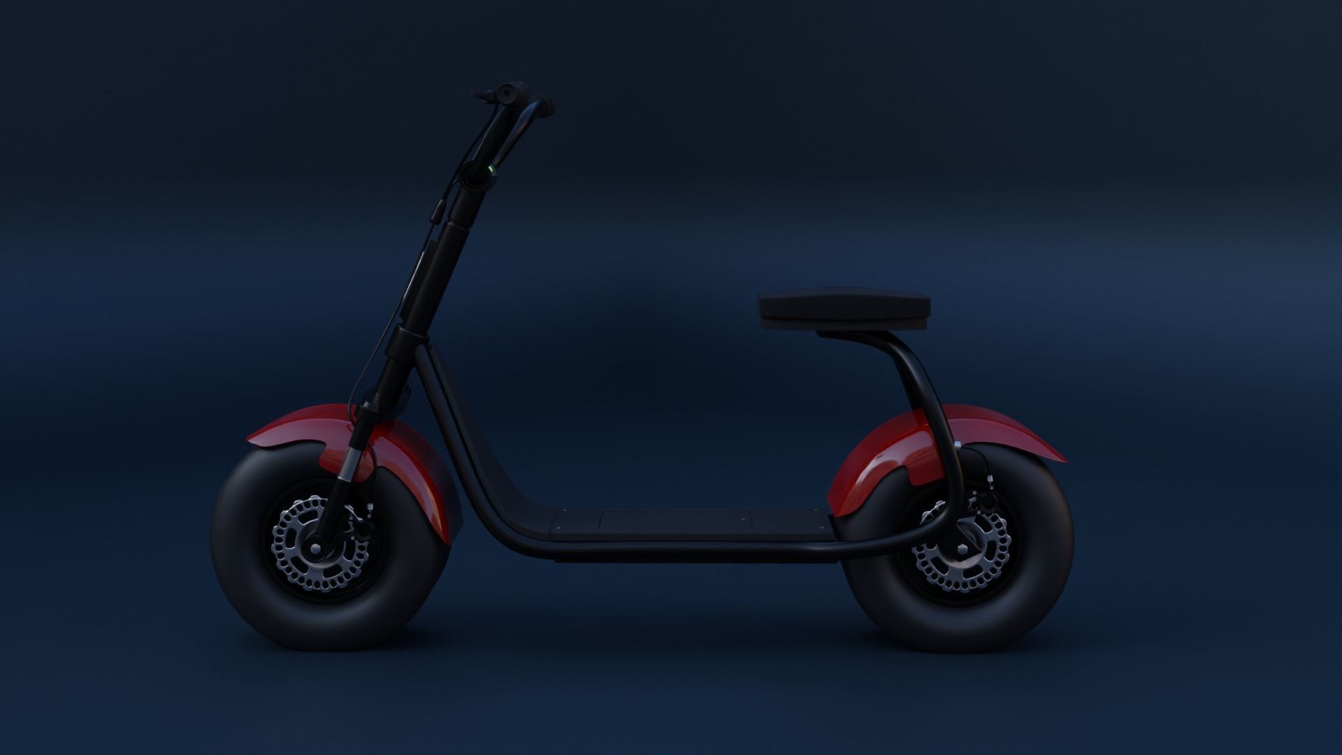 Electrical Scooter 3D model_1