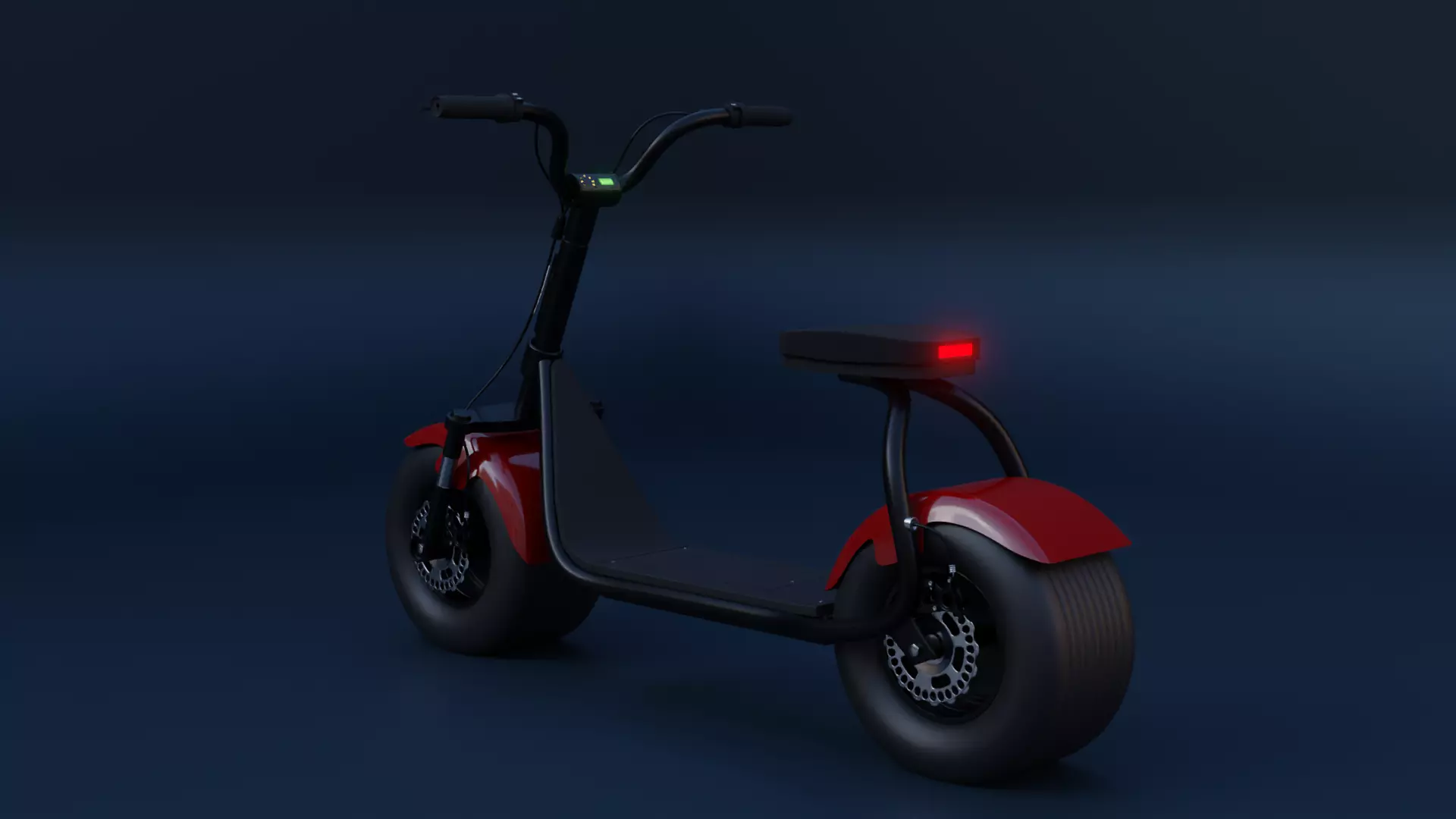 Electrical Scooter 3D model_0