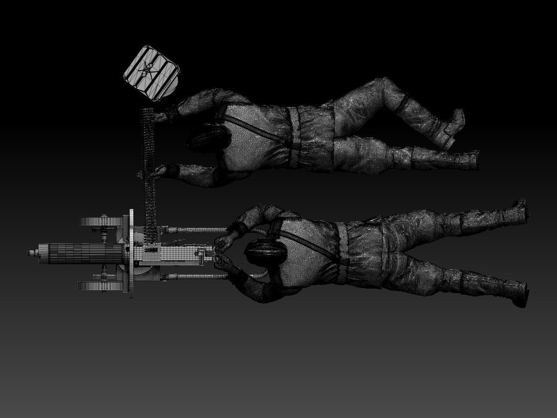 ussr soldiers and Maxim machine gun 3D print model_14