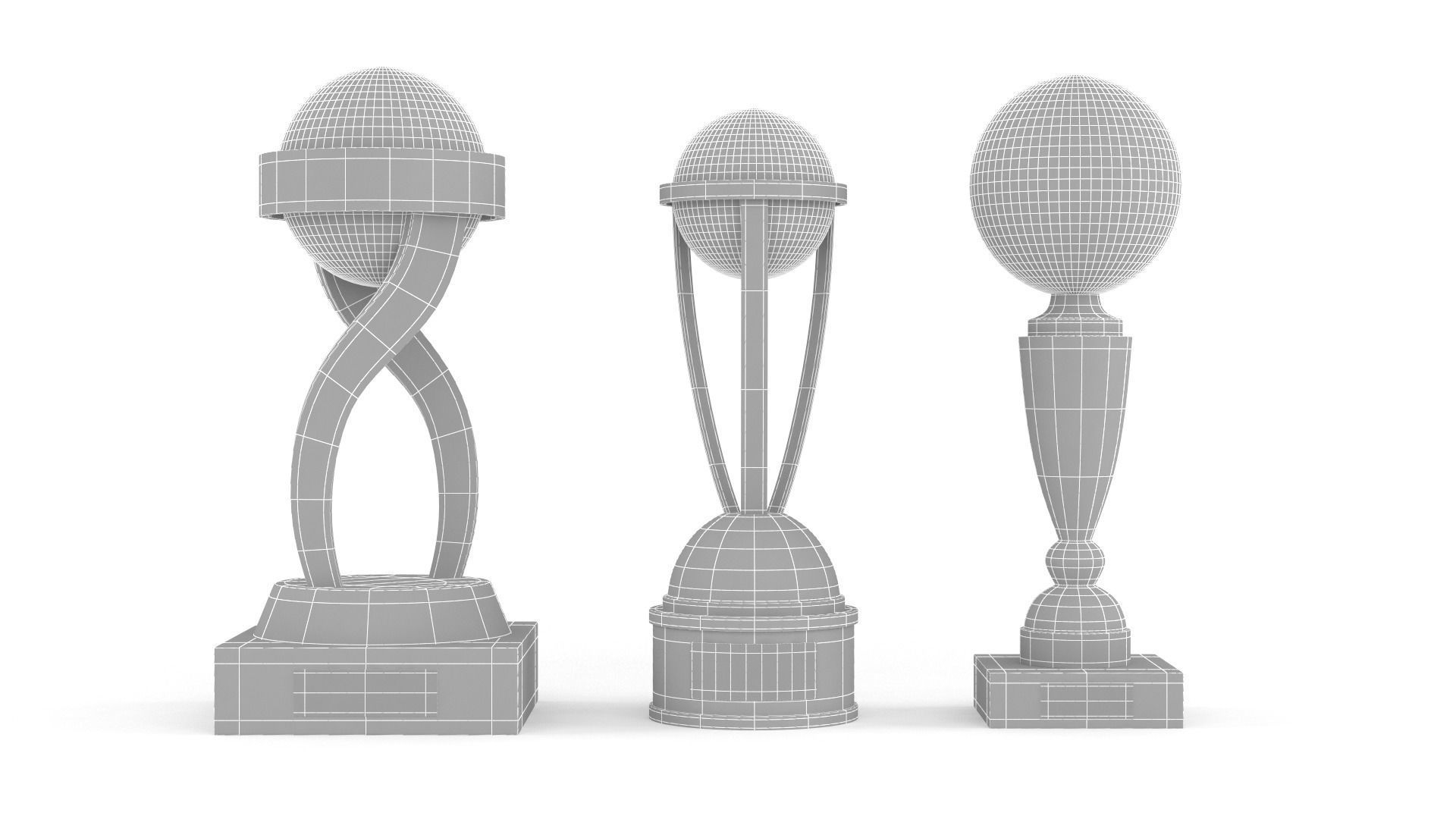Cups Trophy 3D model_7