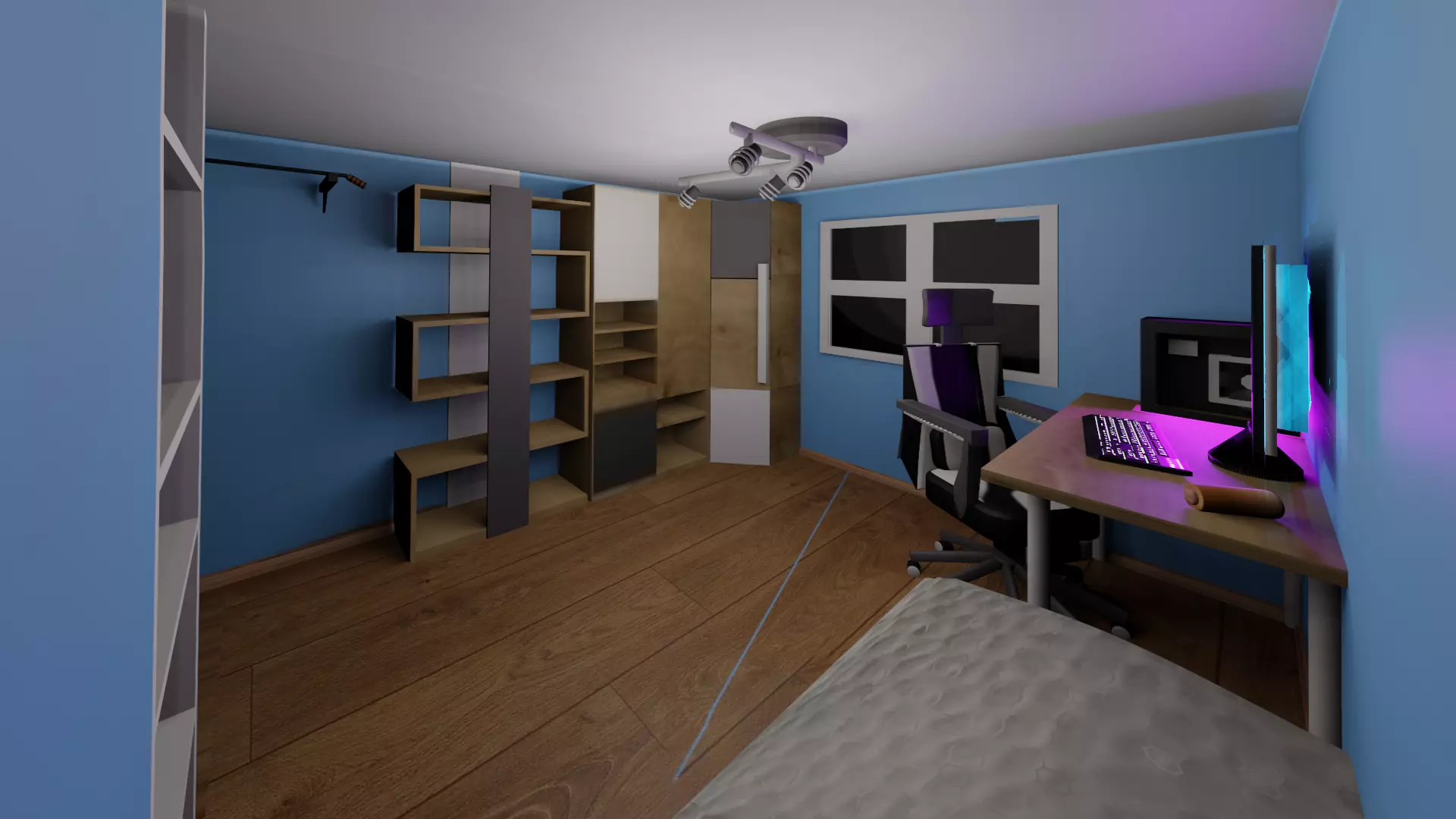  teenager room 3D model_0