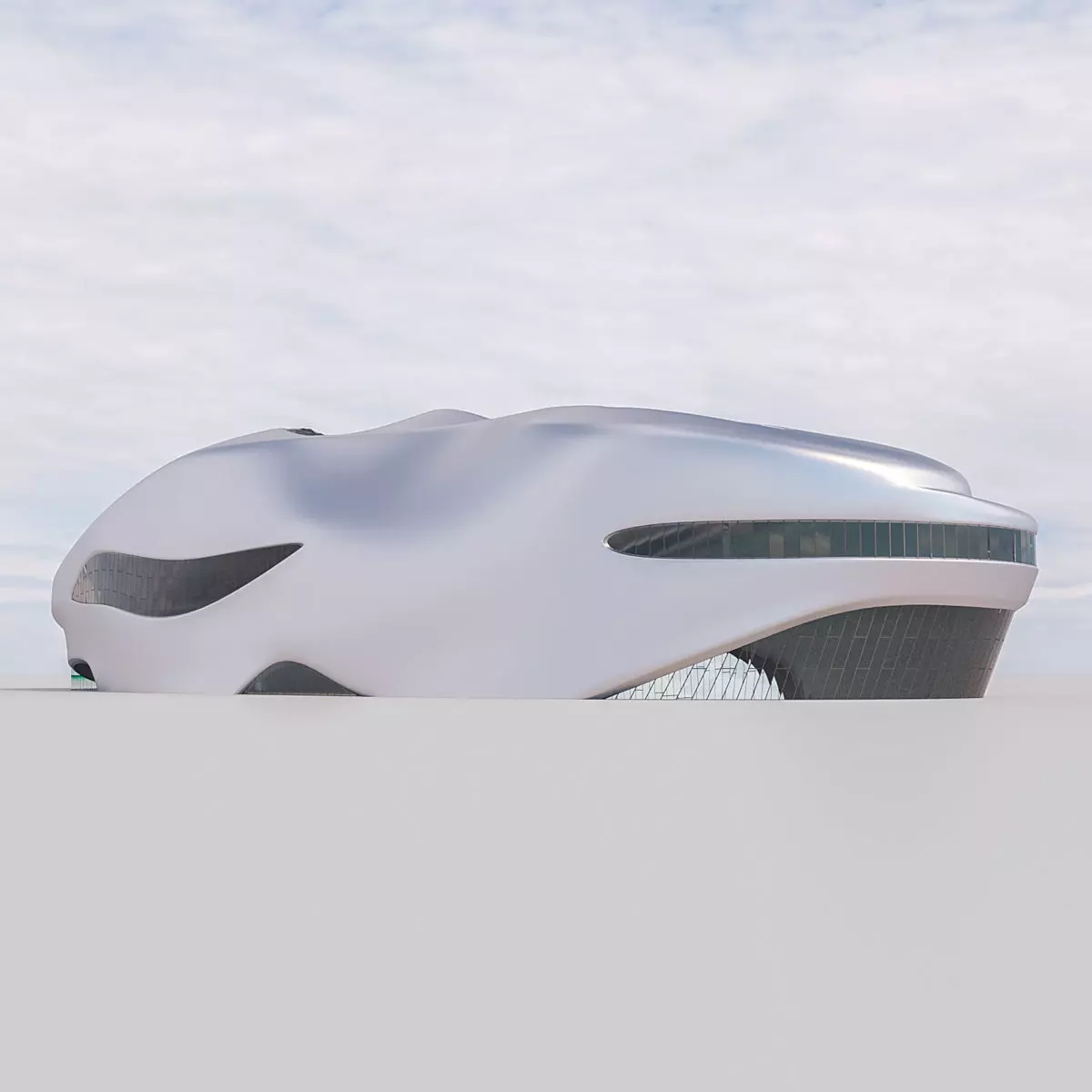 Futuristic building 29 3D model_0