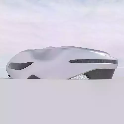 Futuristic building 29 3D model