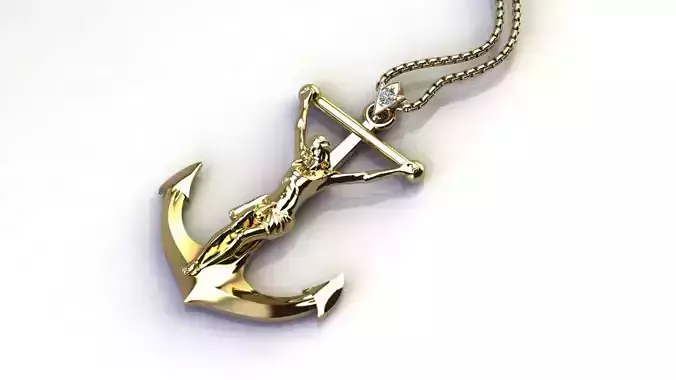 Jesus with anchor design concept 2021