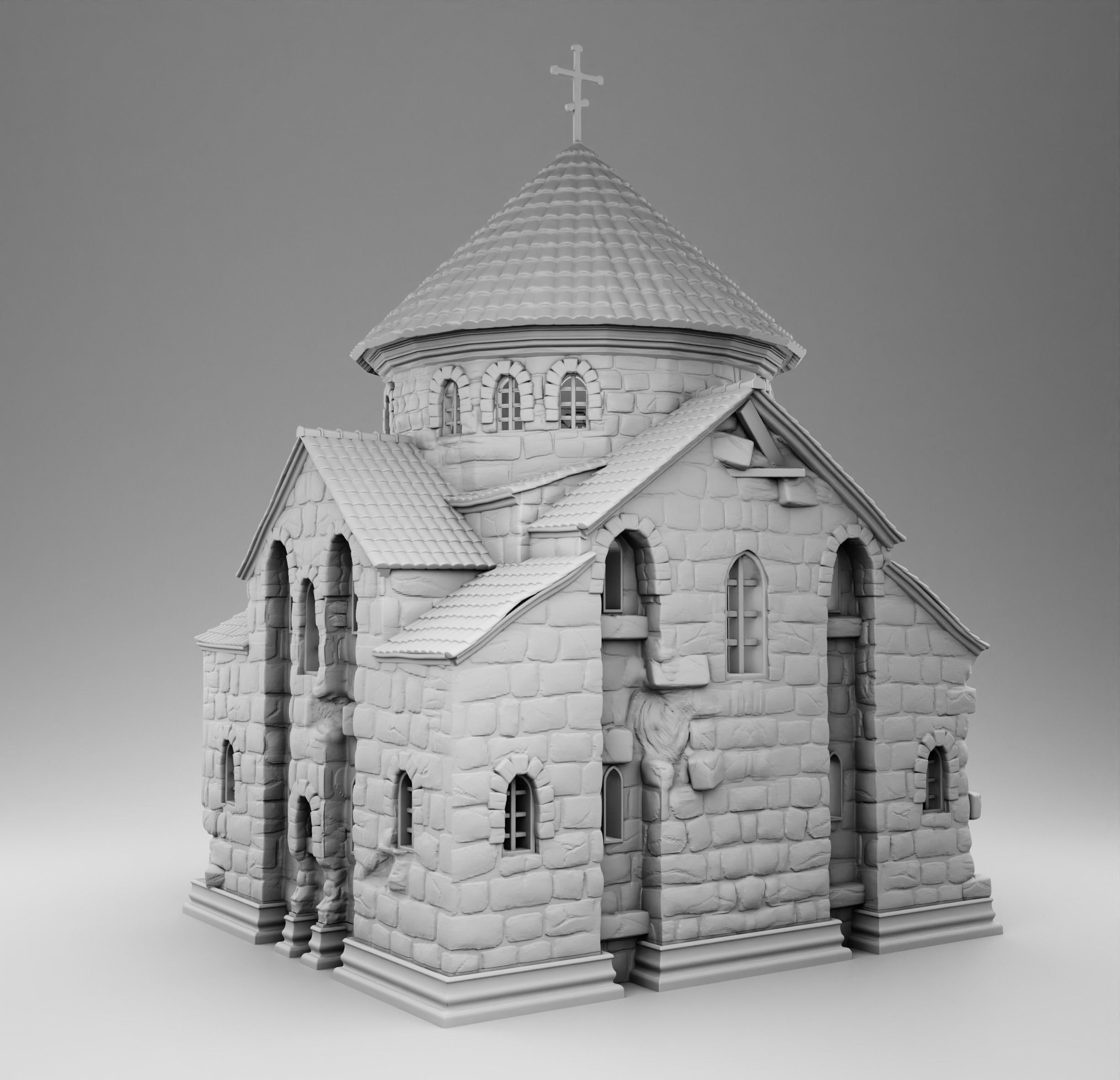 Church 3D print model_4