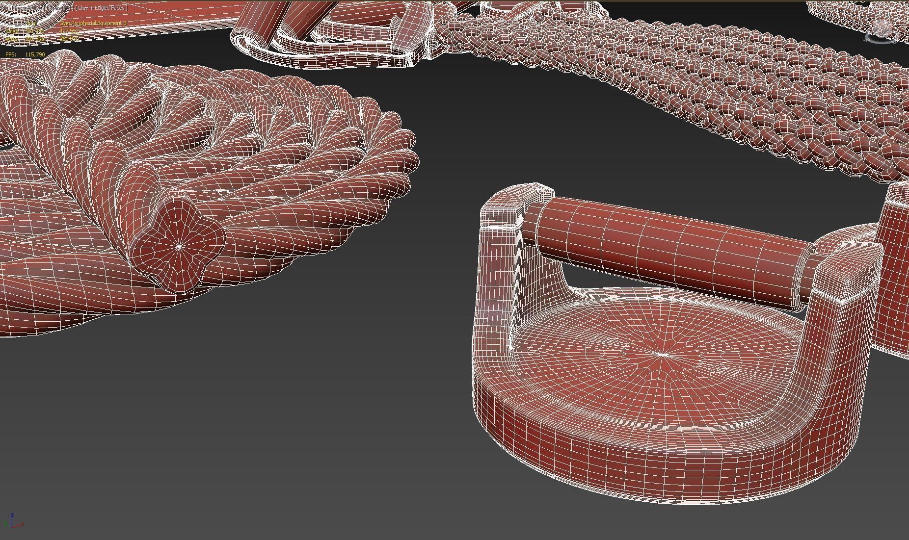 Gym Peripherial Equipment 3D model_20