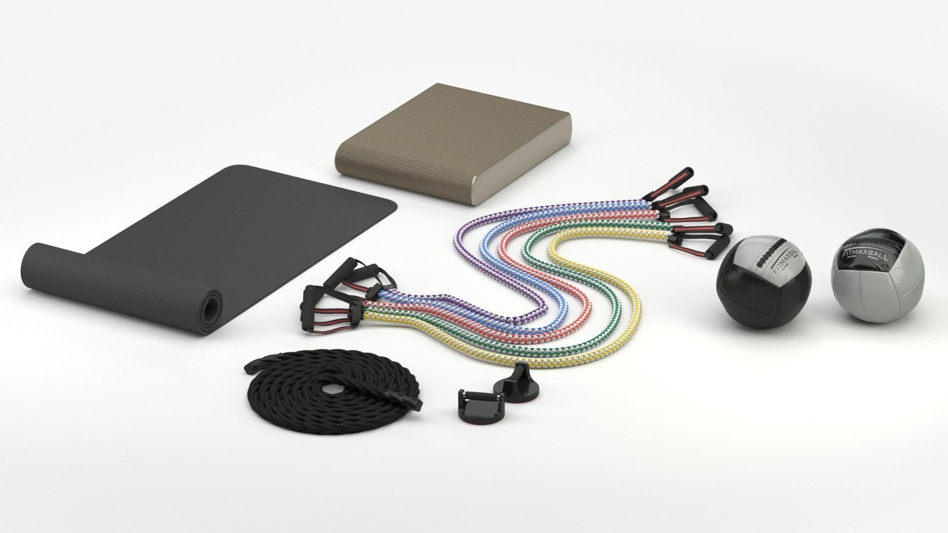 Gym Peripherial Equipment 3D model_17