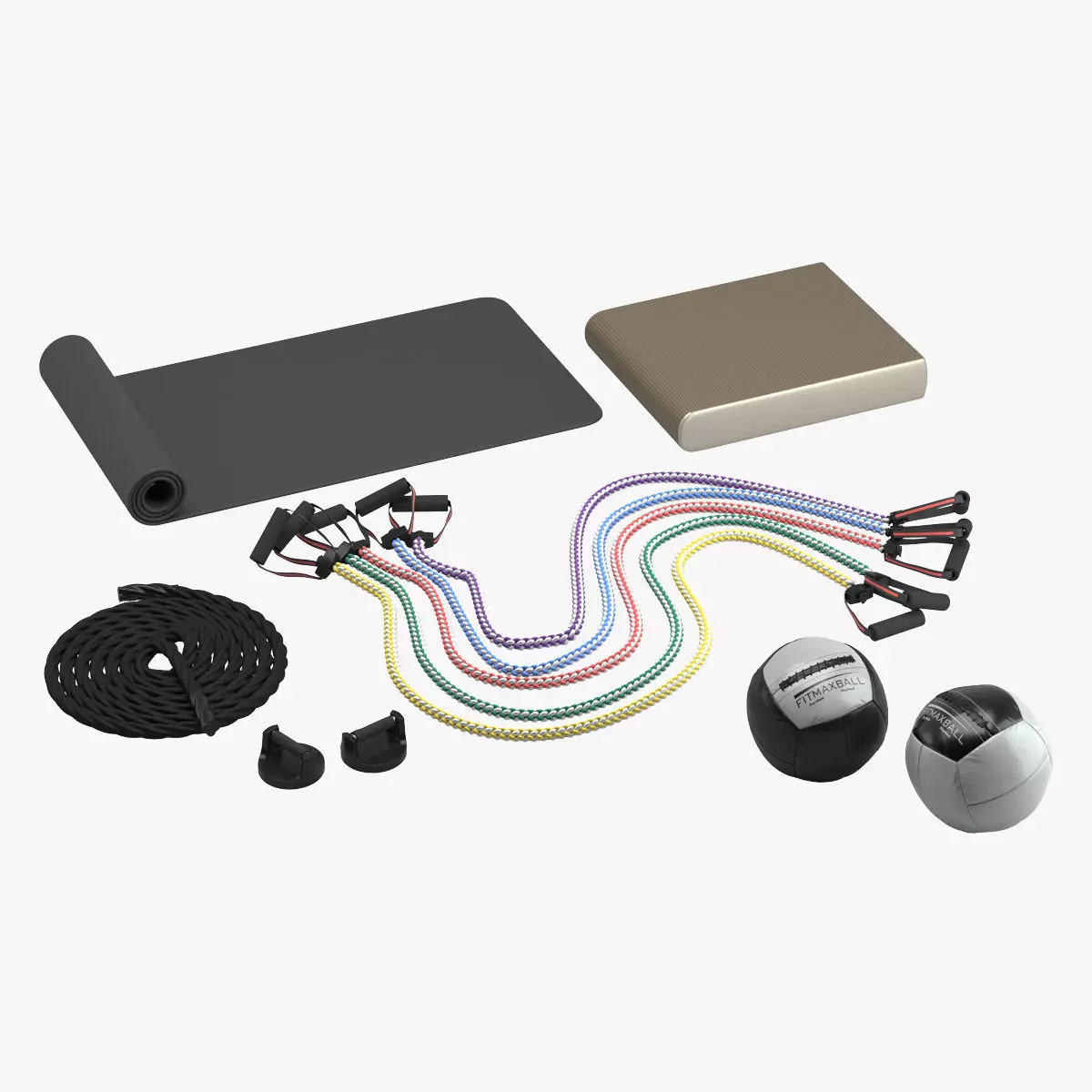 Gym Peripherial Equipment 3D model_0