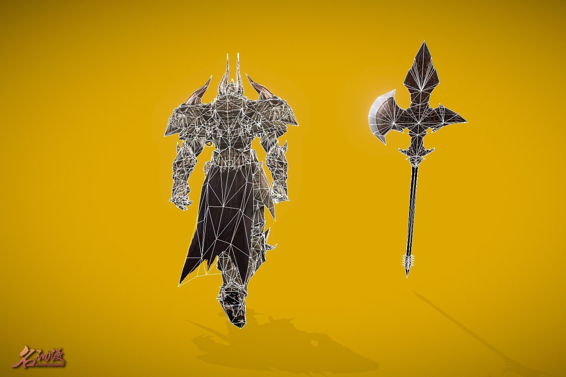 RPG Doom Knight 1 Low-poly 3D model_6