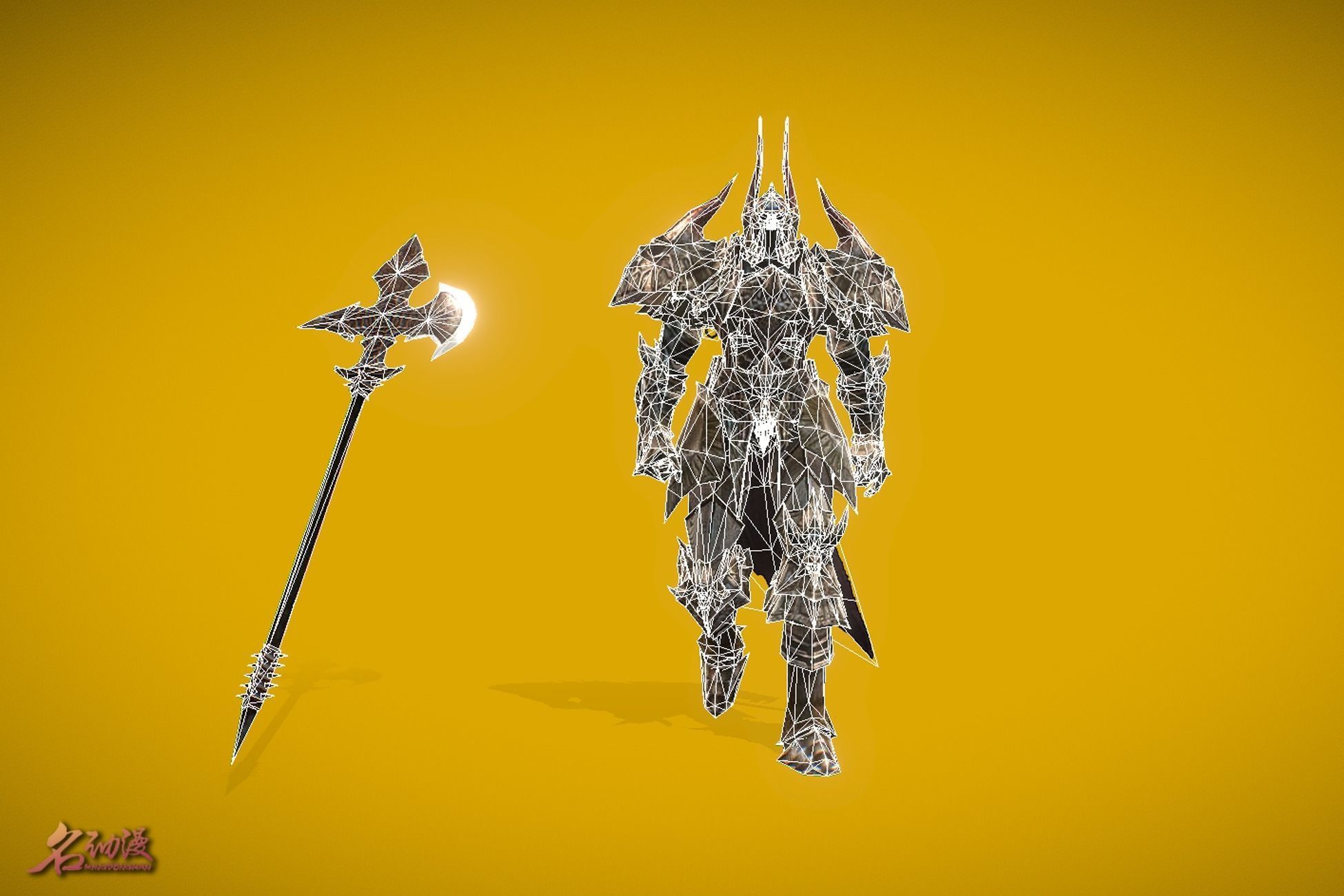 RPG Doom Knight 1 Low-poly 3D model_5