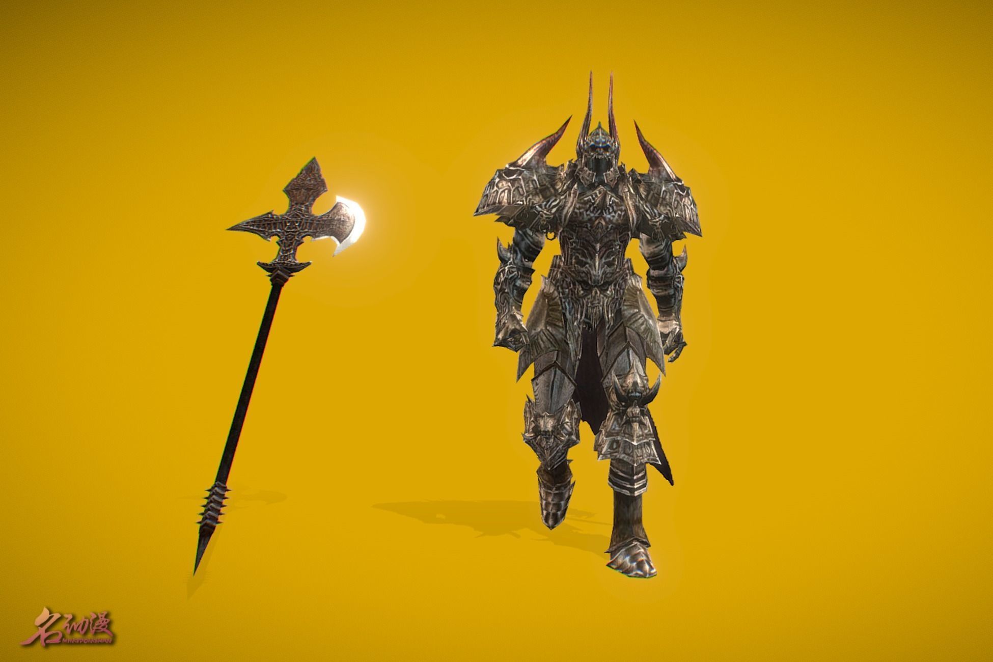 RPG Doom Knight 1 Low-poly 3D model_1